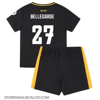 Wolves Jean-Ricner Bellegarde #27 Maglia Gara Trasferta Repliche 2024-25 Bambino Maniche Corte